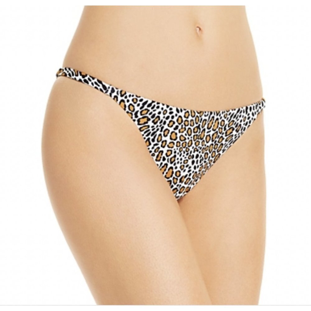 Aqua Swim Women's Animal Print Lined Bikini Swim Bottom Size S